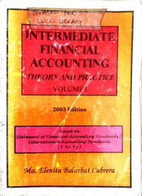 Intermediate Accounting: Theory and Practice